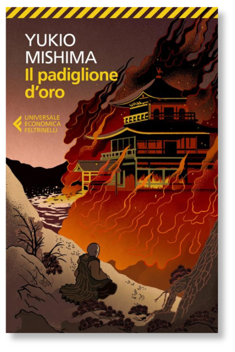 Copertina del libro “Il padiglione d’oro” di Yukio Mishima