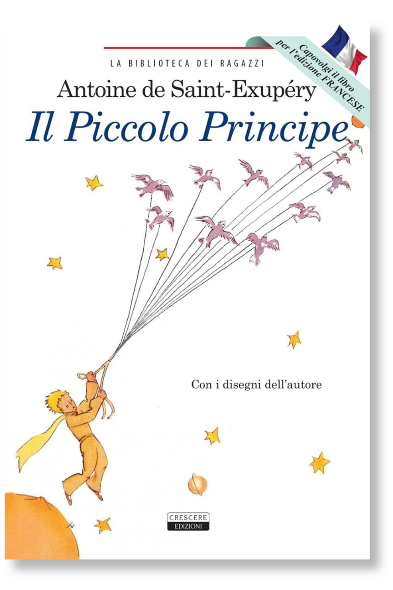 Copertina del libro “Il piccolo principe” di Antoine de Saint-Exupéry